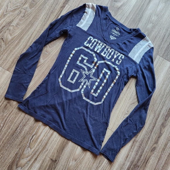 Dallas Cowboys Long Sleeve Y2K Tee - Picture 1 of 3